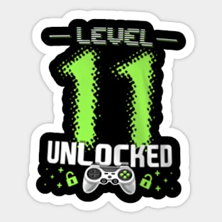 Level 11 Video 11th Birthday Sticker